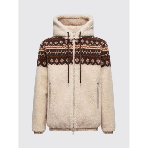 Moncler Sweatshirt Men Beige - Picture 1 of 1
